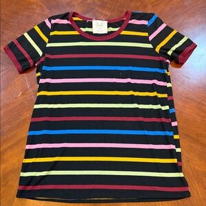 Fantastic Fawn Colorful Striped Tee